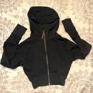Lululemon Scuba Cropped Zip Hoodie - Black